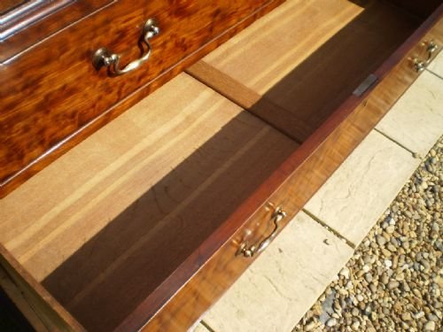 fig 2. Chest of drawers Linen press George III plum pudding Mahogany c1790