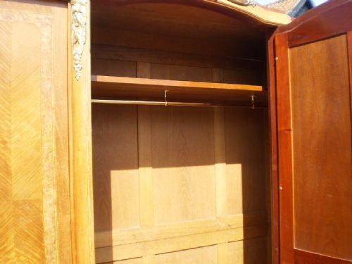 fig 2. Wardrobe French Satinwood and burr Elm Victorian Republic Georges Guerin c1890