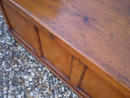 fig 1. Coffer blanket box George III Pine c1800