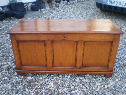 fig 2. Coffer blanket box George III Pine c1800