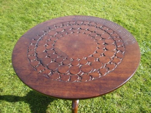 fig 1. Table George III snap top wine table Mahogany c1790