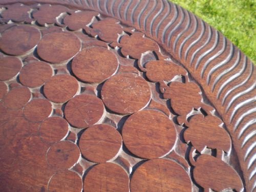 fig 4. Table George III snap top wine table Mahogany c1790