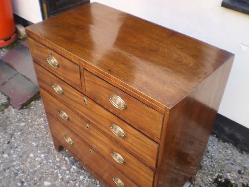 fig 1. Chest of drawers very small George III Mahogany c1790