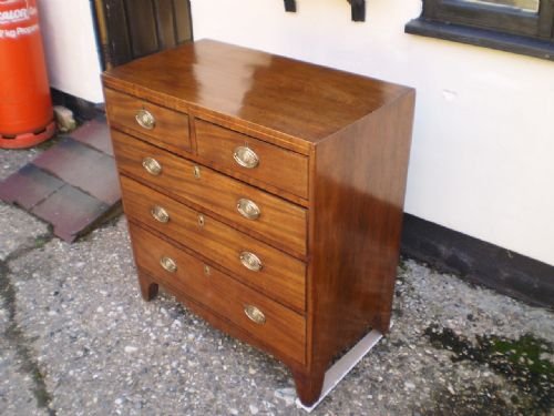 fig 4. Chest of drawers very small George III Mahogany c1790