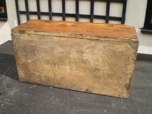 fig 4. Box Chest George II Elm document or Bible box c1750