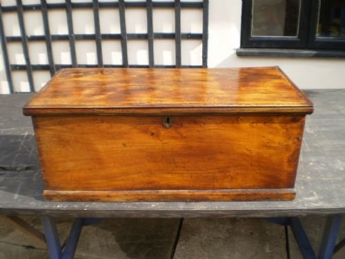fig 1. Chest box Figured Elm George III c1790