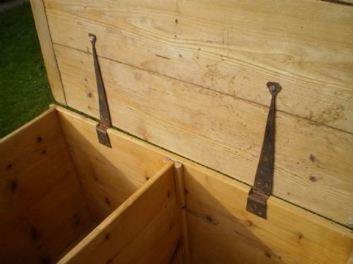 fig 2. Box chest dough bin Victorian Pine c1880