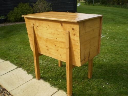 fig 3. Box chest dough bin Victorian Pine c1880