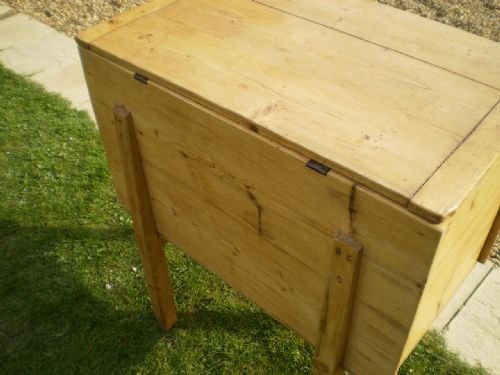 fig 4. Box chest dough bin Victorian Pine c1880