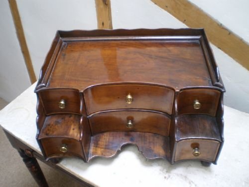 fig 1. Chest of drawers Jewelry box George II Walnut c1750