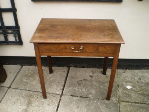 Table Antique Side Lowboy Oak George III C1790