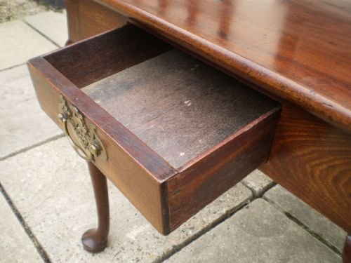 fig 3. Table lowboy card tea antique George II Mahogany c1750