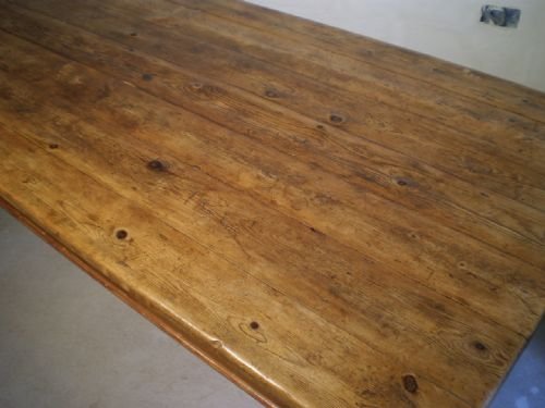 fig 2. Table dining kitchen farmhouse Victorian Pine c1880