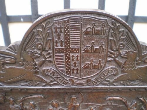 fig 3. Table carved Oak credence or console table 17th century and later