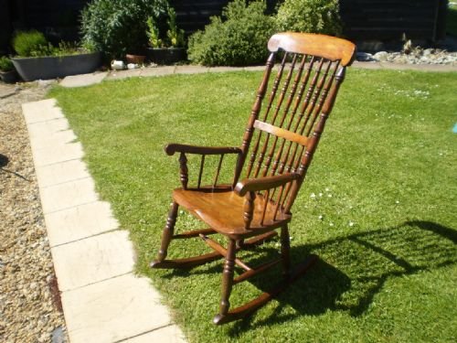 Chair Windsor Victorian Caister Lincolnshire Rocking Chair John Shadford C1850