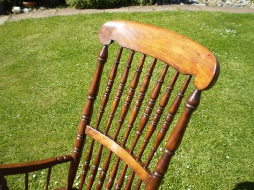 fig 1. Chair Windsor Victorian Caister Lincolnshire rocking chair John Shadford c1850