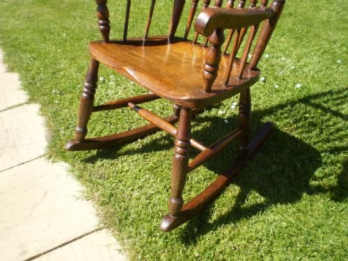 fig 2. Chair Windsor Victorian Caister Lincolnshire rocking chair John Shadford c1850