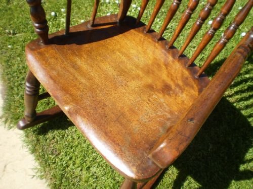 fig 3. Chair Windsor Victorian Caister Lincolnshire rocking chair John Shadford c1850