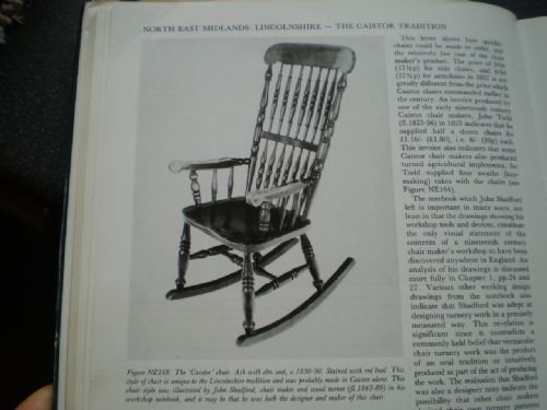 fig 4. Chair Windsor Victorian Caister Lincolnshire rocking chair John Shadford c1850