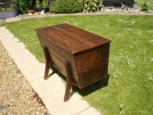 Blanket Box Chest Victorian Pine Dough Bin