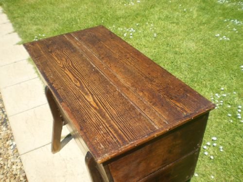 fig 1. Blanket box chest Victorian Pine dough bin