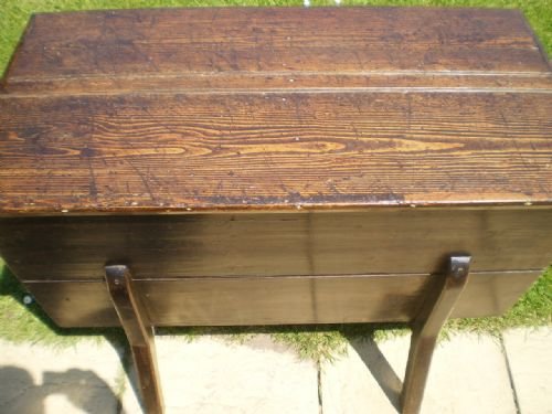 fig 3. Blanket box chest Victorian Pine dough bin