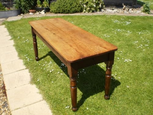 Table Kitchen Early Victorian Apple Wood C1840