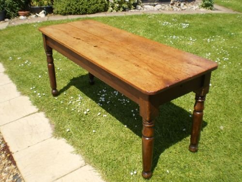 fig 2. Table kitchen early Victorian Apple wood c1840