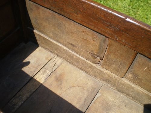 fig 2. cradle crib Queen Anne Oak c1700