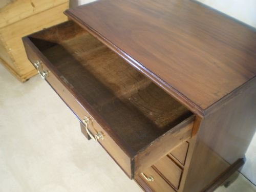 fig 3. Chest of drawers Early Victorian small Mahogany by Druce and co London c1840