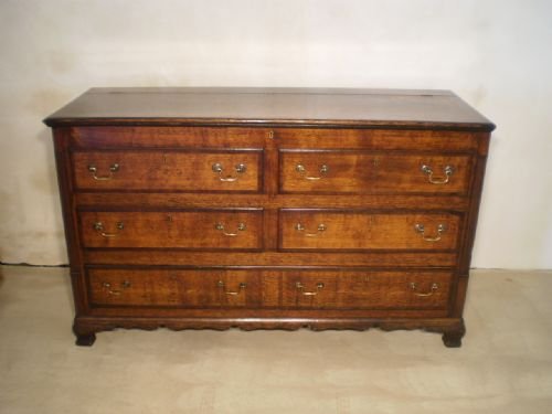 Chest Coffer Mule Chest Lancashire Oak and Mahogany C1800