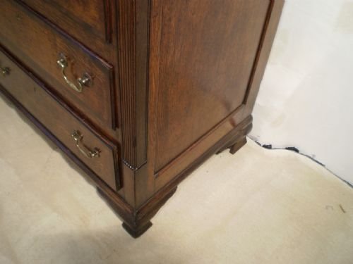 fig 2. Chest coffer Mule chest Lancashire Oak and Mahogany c1800