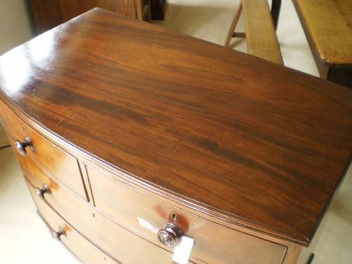 fig 2. Chest of drawers George III Mahogany bowfront small c1800