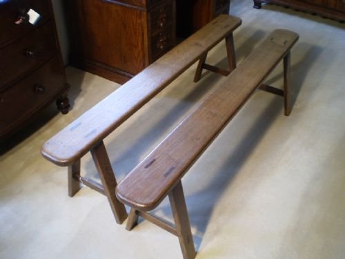 fig 4. Benches settles Victorian Oak c1880