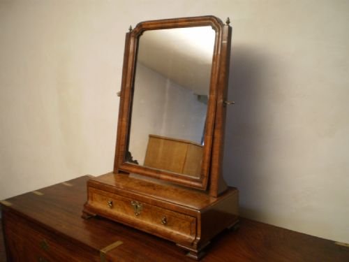 fig 1. Mirror George II Burr Walnut c1740