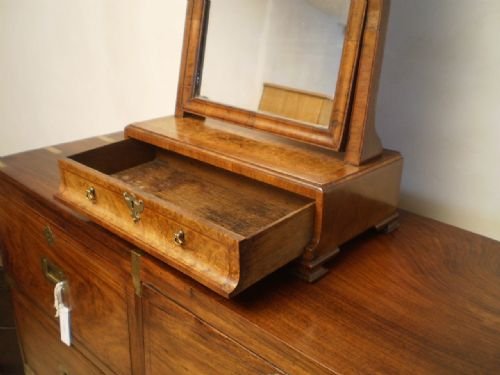 fig 3. Mirror George II Burr Walnut c1740