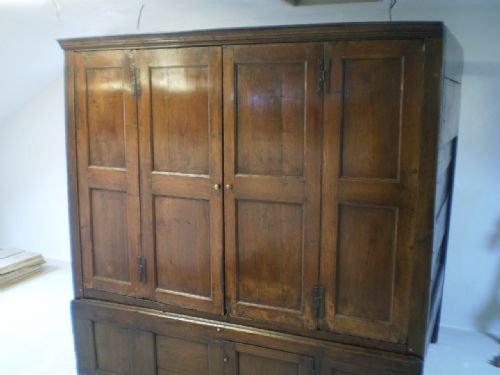 Bed Very Rare 17th Century Oak Cupboard Bed