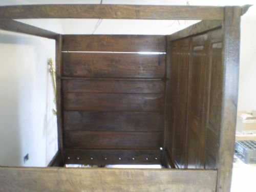 fig 3. Bed very rare 17th century Oak cupboard bed