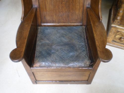 fig 1. Chair Lambing chair Oak George II c1750
