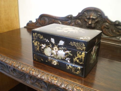 Box Chest Victorian Vanity Chest C1880