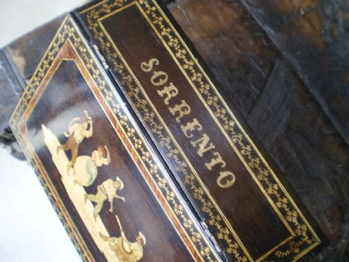 fig 1. Box correspondence writing box George IV Sorrento ware Tunbridge ware c1820