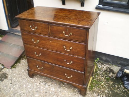 Chest of Drawers George III Oak C1790 Small Size