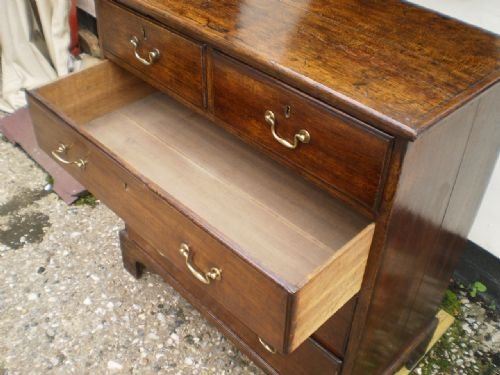 fig 4. Chest of drawers George III Oak c1790 small size