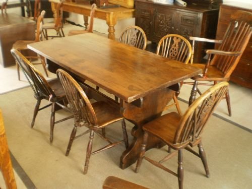 	
Table Dining Oak Refectory C1900