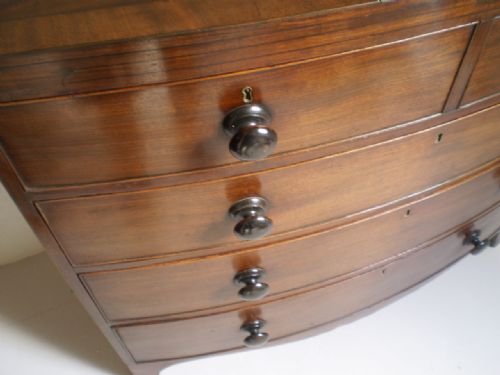 fig 1. Chest of drawers George III Mahogany bowfront c1800
