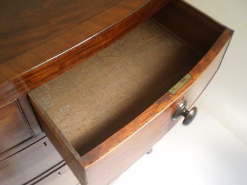 fig 2. Chest of drawers George III Mahogany bowfront c1800