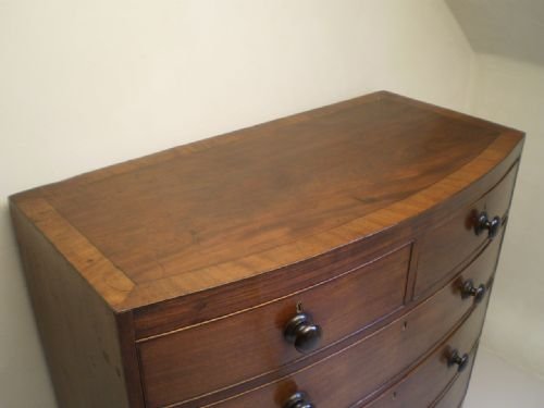 fig 3. Chest of drawers George III Mahogany bowfront c1800