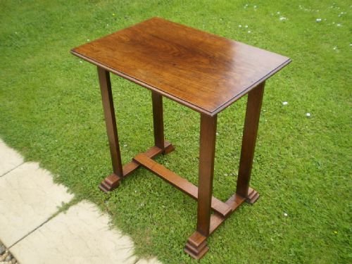 Table Lamp Occasional Oak Art Deco C1920
