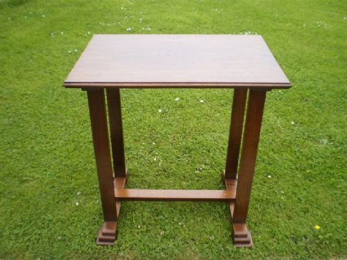 fig 3. Table lamp occasional Oak Art Deco c1920