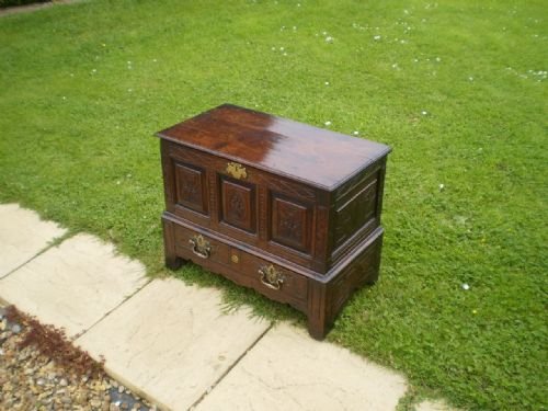 Coffer Chest Blanket Box Welsh Oak Coffer Bach C1720